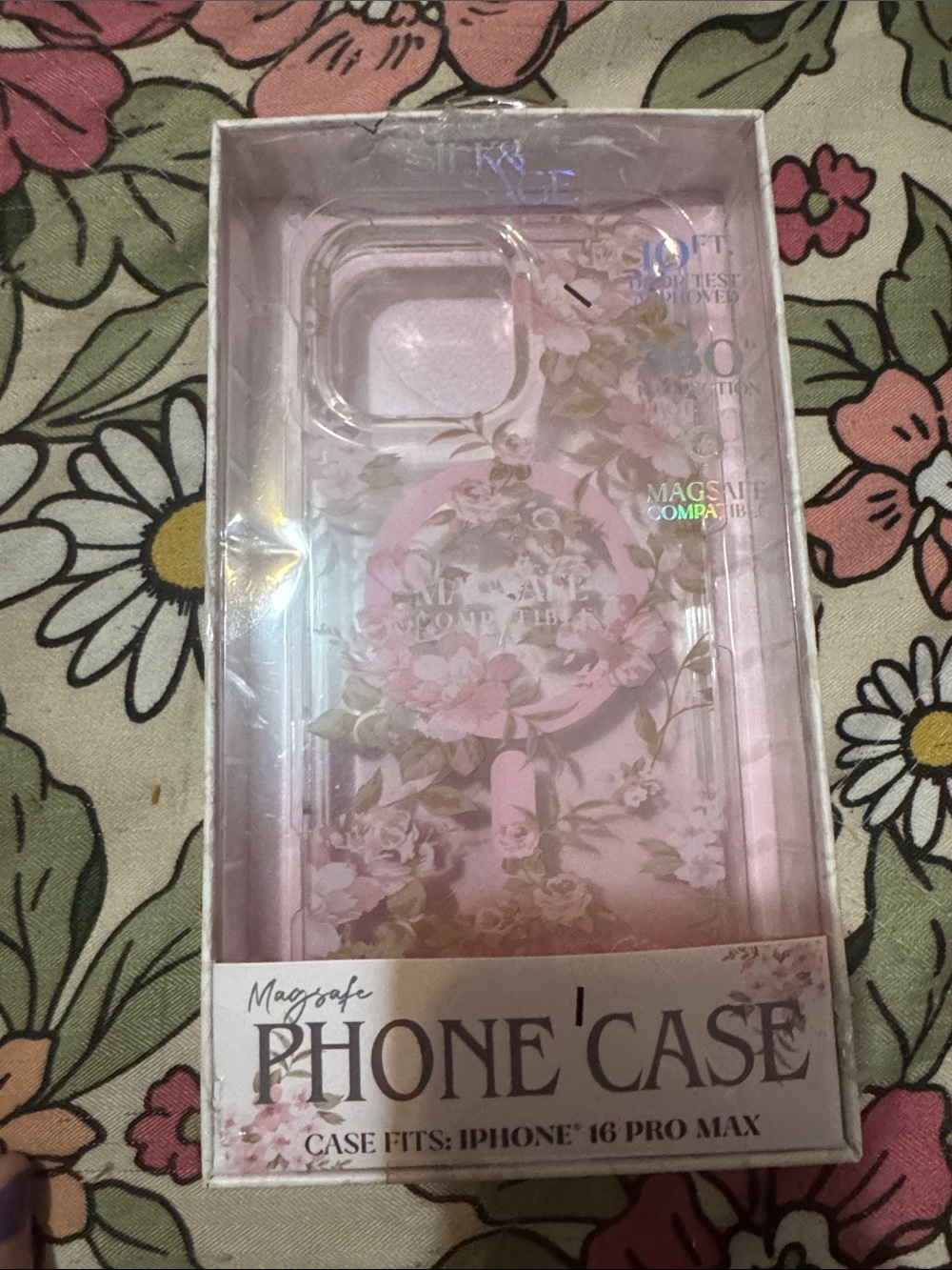 Floral MagSafe Phone Case for iPhone 16 Pro Max - Pink